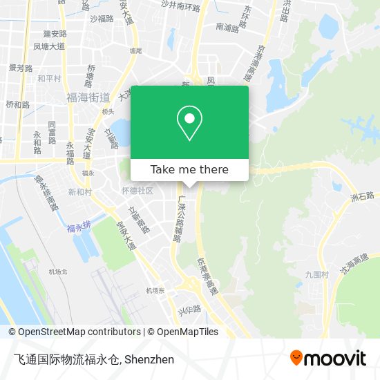 飞通国际物流福永仓 map