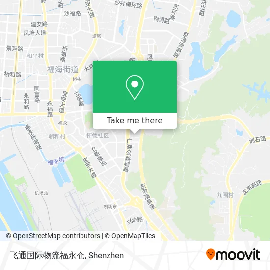 飞通国际物流福永仓 map