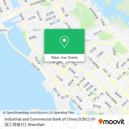 Industrial and Commercial Bank of China (ICBC) (中国工商银行) map