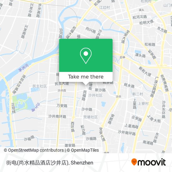 街电(尚水精品酒店沙井店) map