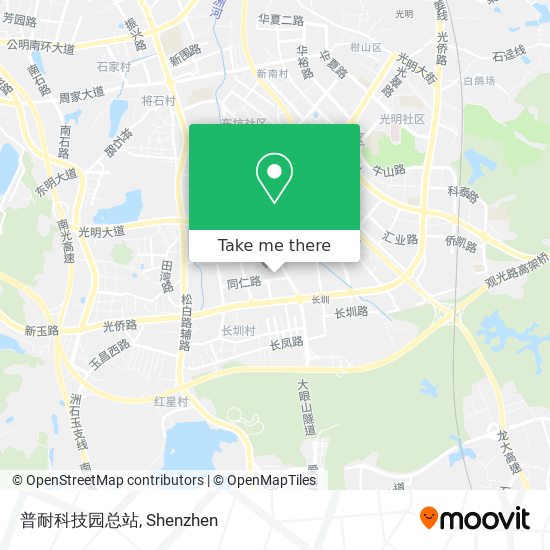 普耐科技园总站 map