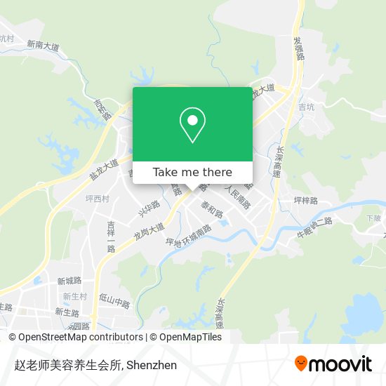 赵老师美容养生会所 map