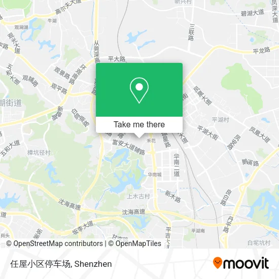 任屋小区停车场 map