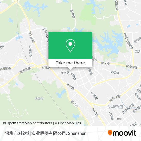 How To Get To 深圳市科达利实业股份有限公司in 龙华镇by Bus Or Metro