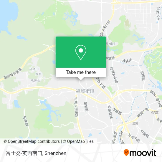 富士発-英西南门 map