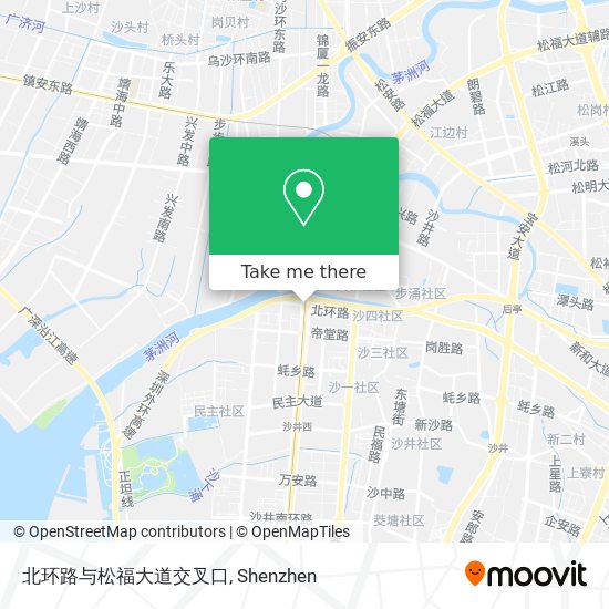 北环路与松福大道交叉口 map
