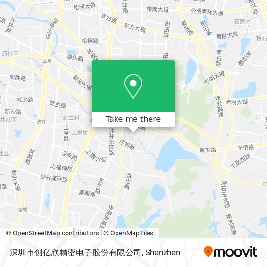 深圳市创亿欣精密电子股份有限公司 map