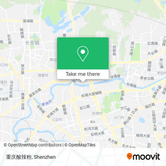 重庆酸辣粉 map