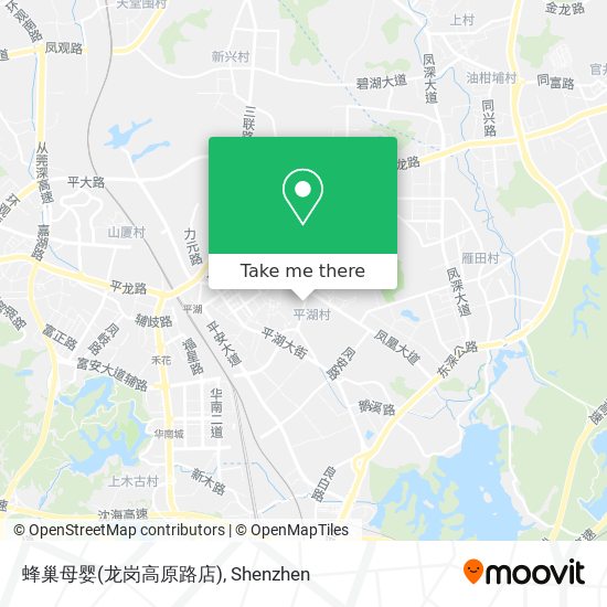 蜂巢母婴(龙岗高原路店) map