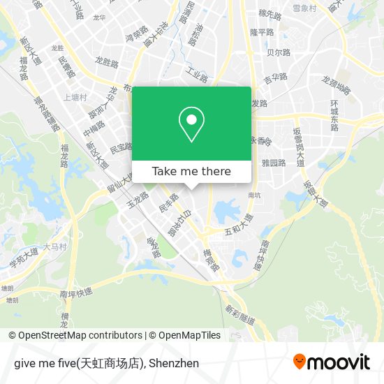 give me five(天虹商场店) map