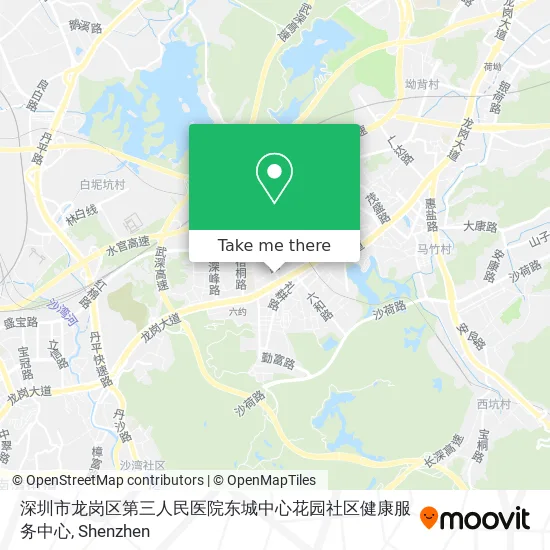深圳市龙岗区第三人民医院东城中心花园社区健康服务中心 map