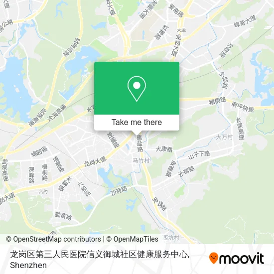 龙岗区第三人民医院信义御城社区健康服务中心 map