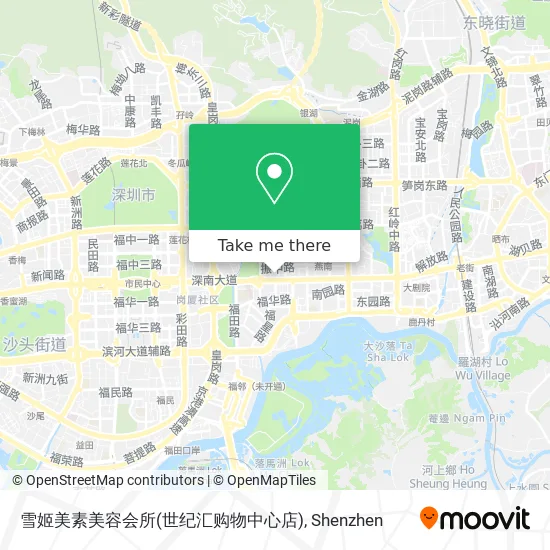 雪姬美素美容会所(世纪汇购物中心店) map
