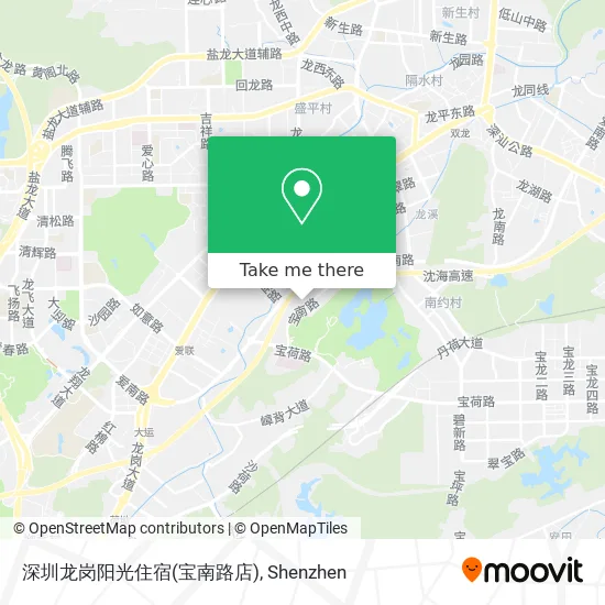 深圳龙岗阳光住宿(宝南路店) map