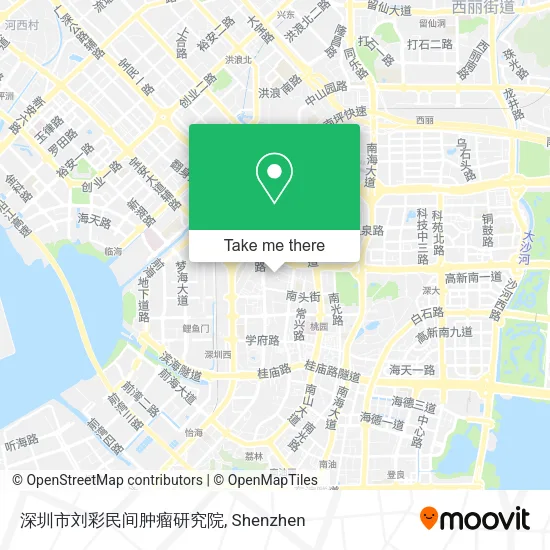 深圳市刘彩民间肿瘤研究院 map