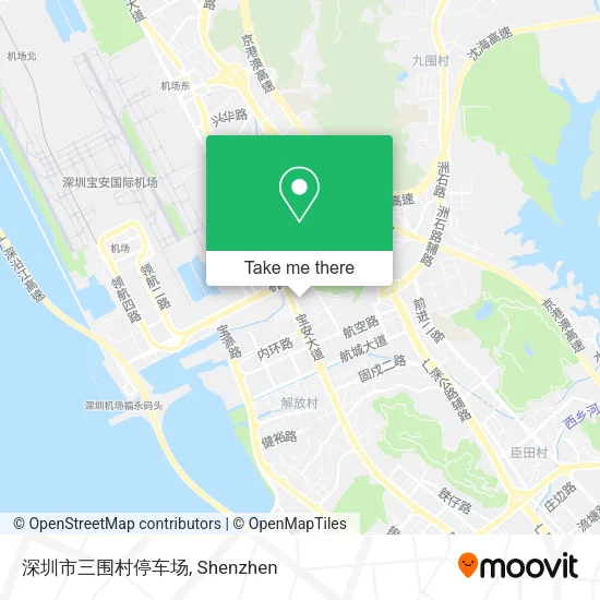 深圳市三围村停车场 map