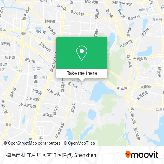 德昌电机庄村厂区南门招聘点 map