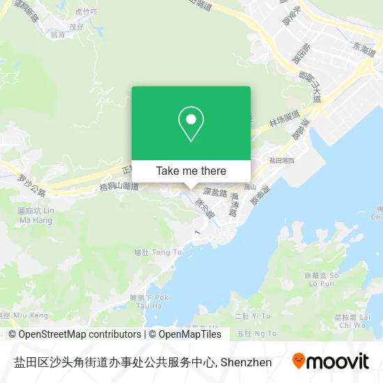 盐田区沙头角街道办事处公共服务中心 map