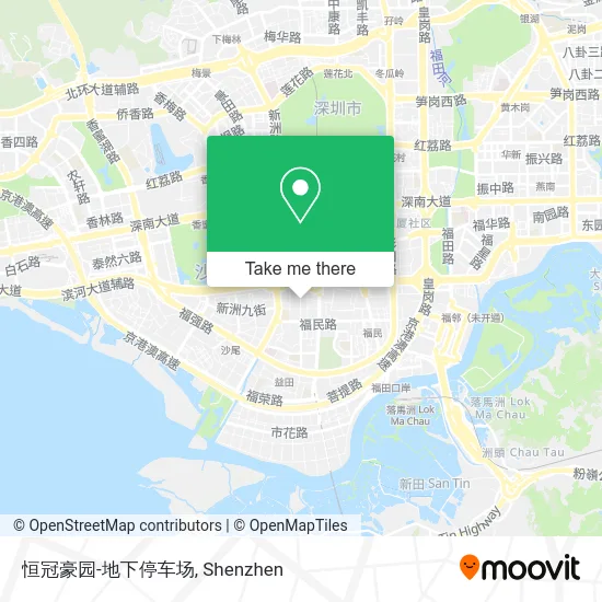 恒冠豪园-地下停车场 map