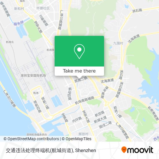 交通违法处理终端机(航城街道) map