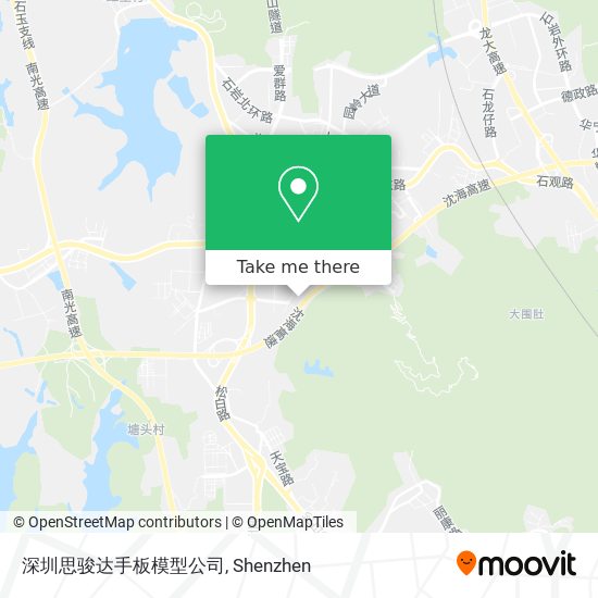 深圳思骏达手板模型公司 map