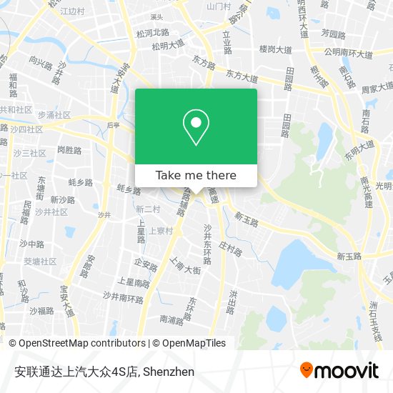 安联通达上汽大众4S店 map