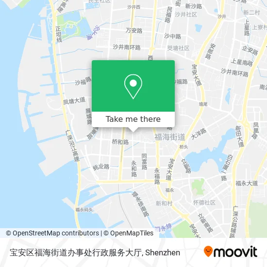 宝安区福海街道办事处行政服务大厅 map