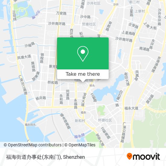 福海街道办事处(东南门) map