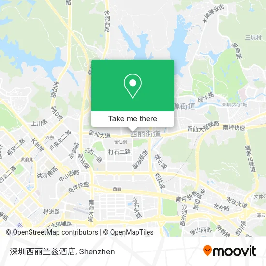 深圳西丽兰兹酒店 map