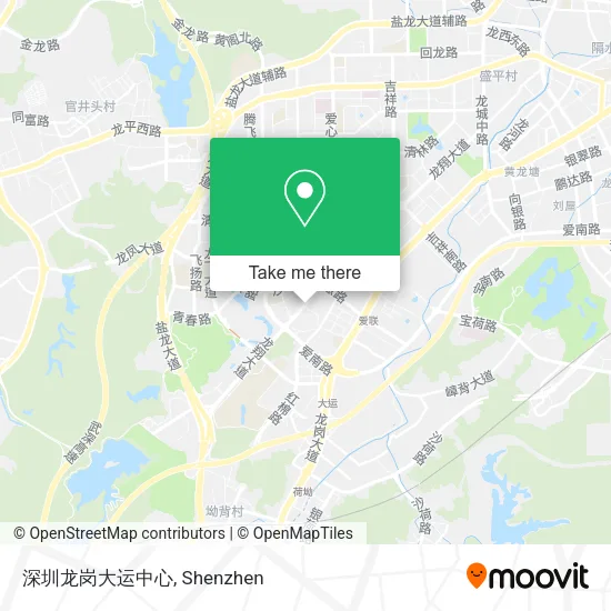深圳龙岗大运中心 map