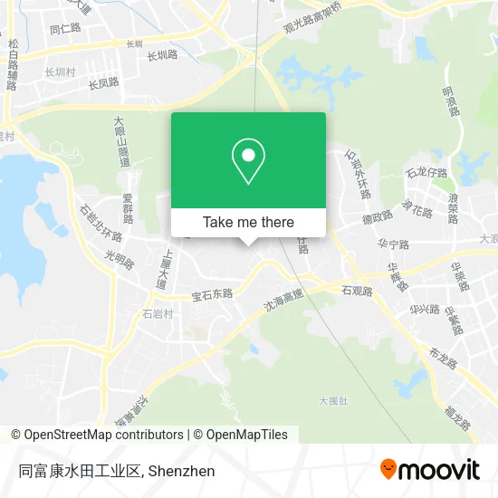 同富康水田工业区 map