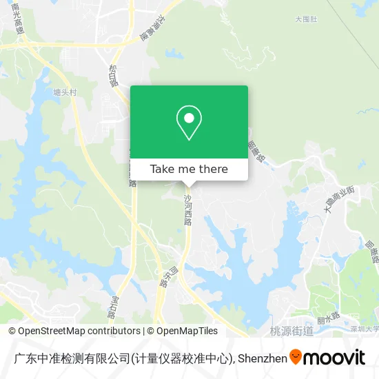 广东中准检测有限公司(计量仪器校准中心) map