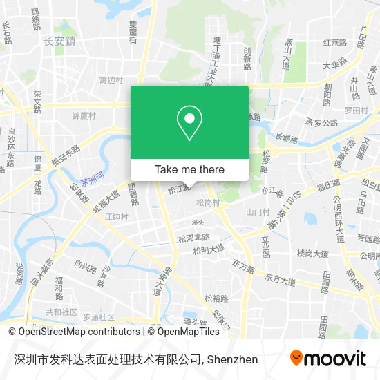 深圳市发科达表面处理技术有限公司 map