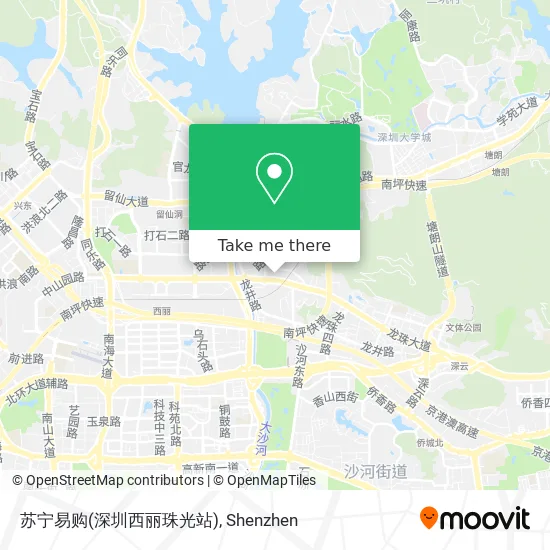苏宁易购(深圳西丽珠光站) map