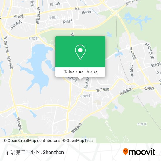 石岩第二工业区 map