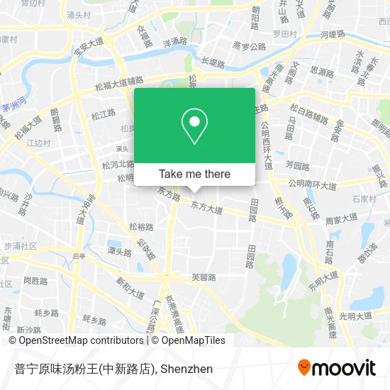 普宁原味汤粉王(中新路店) map