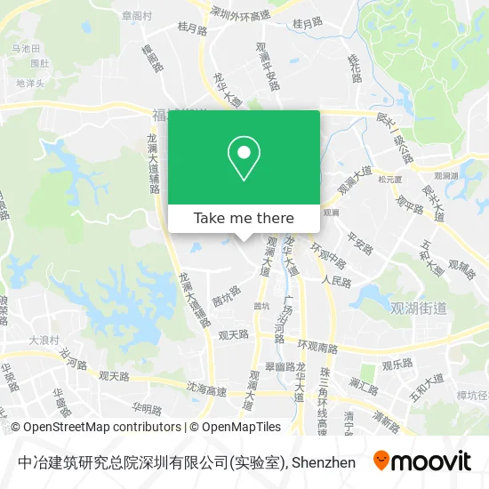 中冶建筑研究总院深圳有限公司(实验室) map