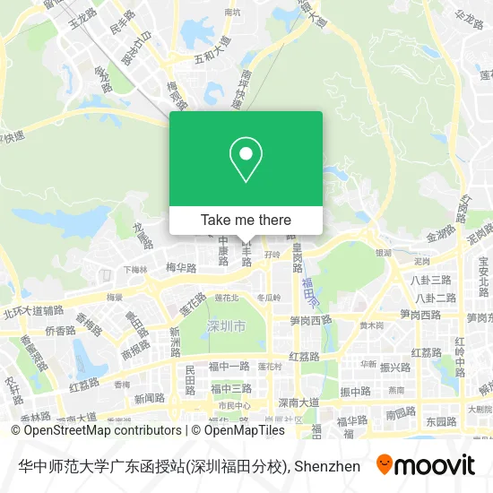 华中师范大学广东函授站(深圳福田分校) map