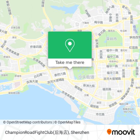 ChampionRoadFightClub(后海店) map