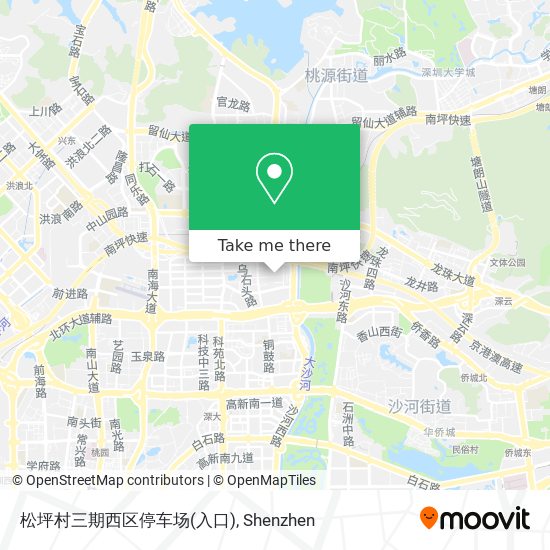 松坪村三期西区停车场(入口) map