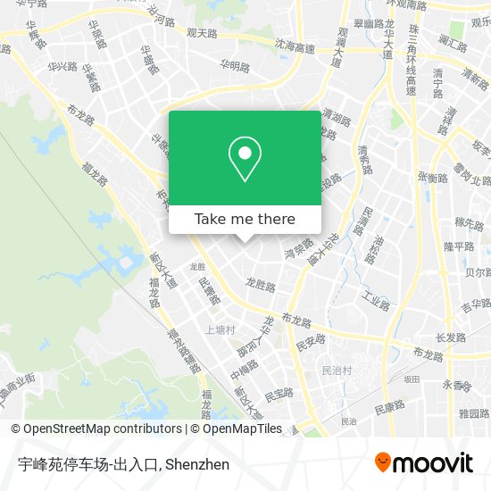 宇峰苑停车场-出入口 map
