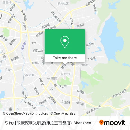 乐施林眼康深圳光明店(康之宝百货店) map