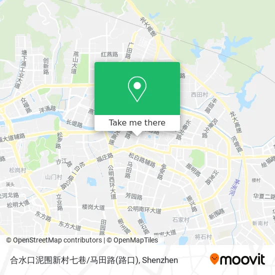 合水口泥围新村七巷/马田路(路口) map