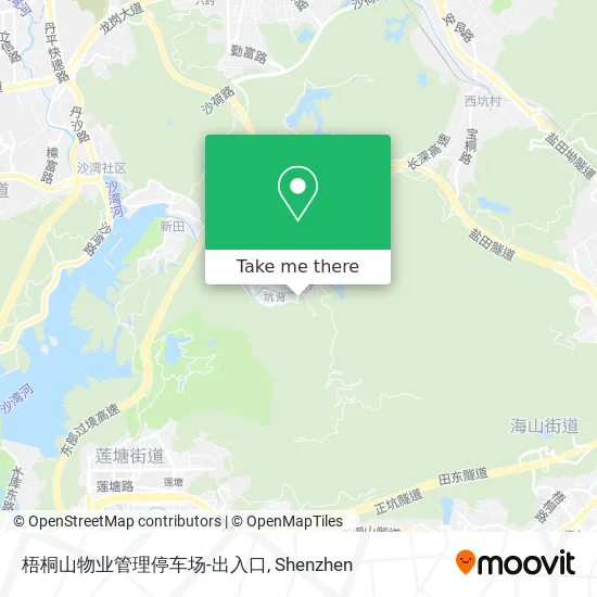 梧桐山物业管理停车场-出入口 map