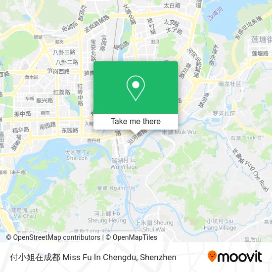 付小姐在成都 Miss Fu In Chengdu map
