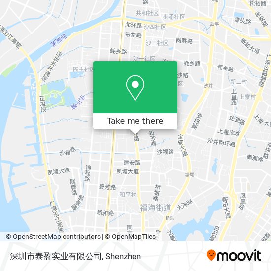 深圳市泰盈实业有限公司 map
