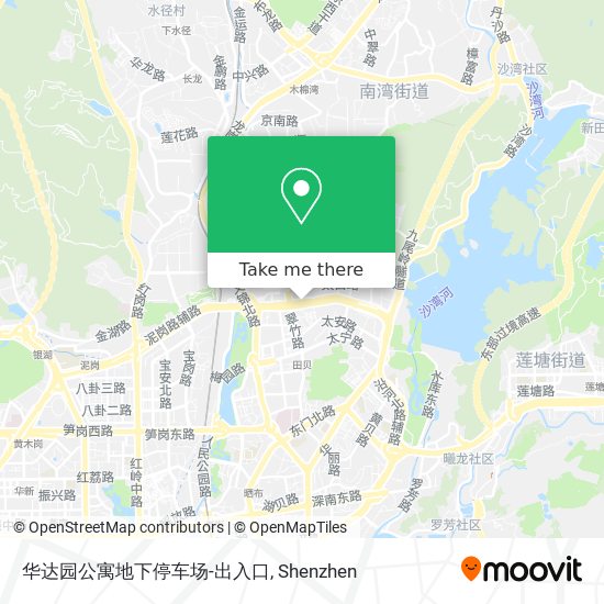 华达园公寓地下停车场-出入口 map