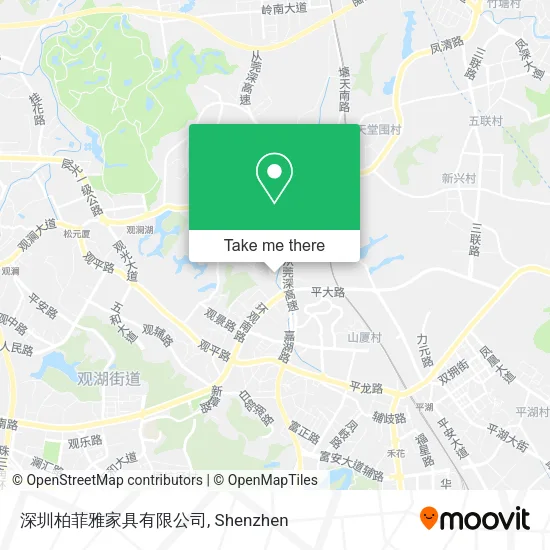 深圳柏菲雅家具有限公司 map