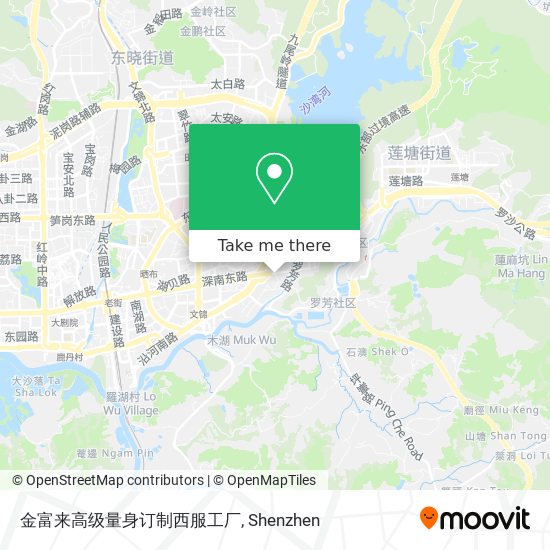 金富来高级量身订制西服工厂 map