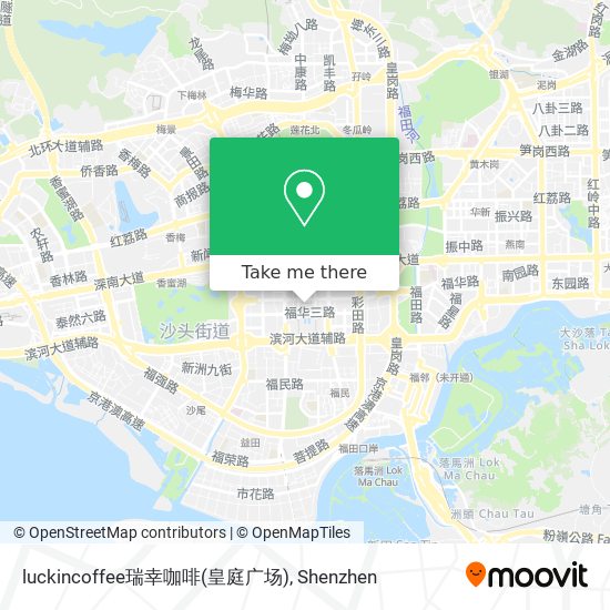 luckincoffee瑞幸咖啡(皇庭广场) map